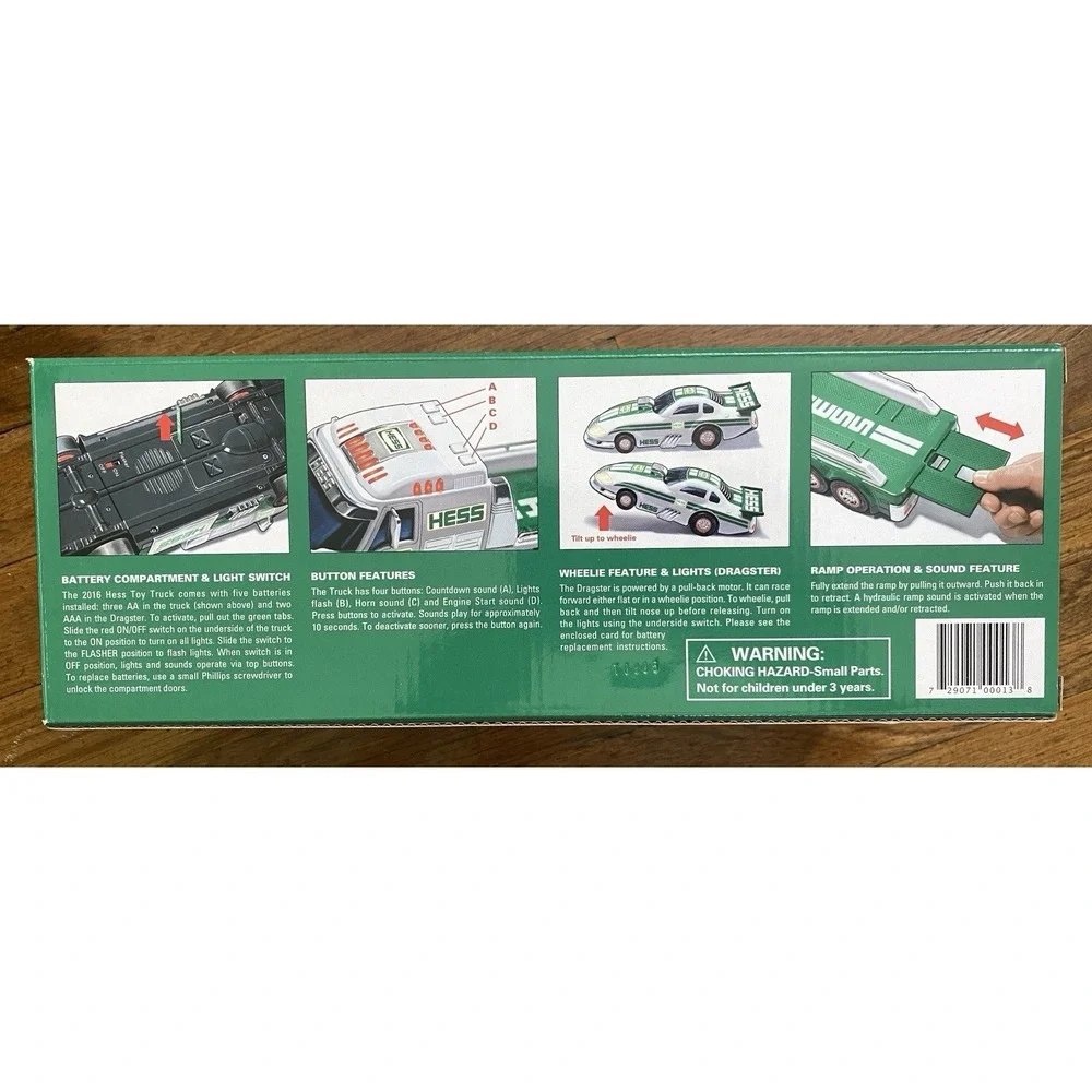 NIB 2016 Hess Toy Truck And Dragster Lights Sound Great Holiday or Birthday Gift